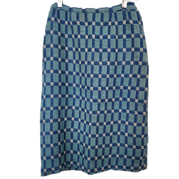 1950s Woven Pencil Skirt XS-S - Picture 1 of 8